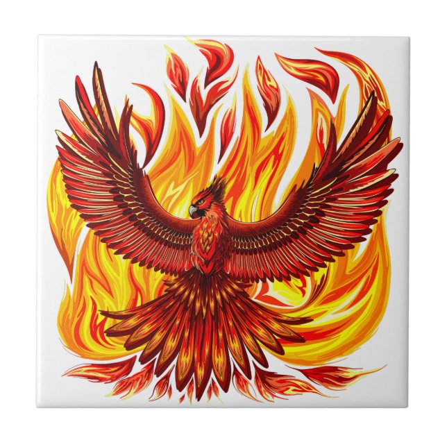 Carreau Phoenix mythologique immortelle Créature (Devant)