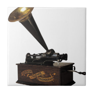 Carreau Phonographe à la maison d'Edison