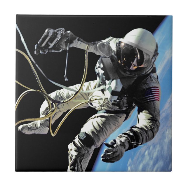 Carreau Photo de la première marche spatiale de l'astronau (Devant)