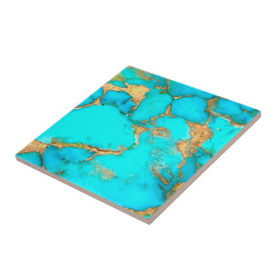 Carreau photo en pierre turquoise