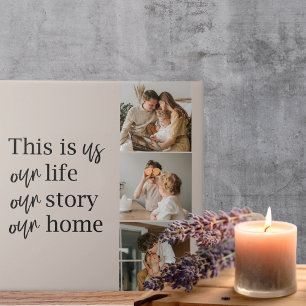 Carreau Photo Famille Couple Moderne & Citation Famille Lo