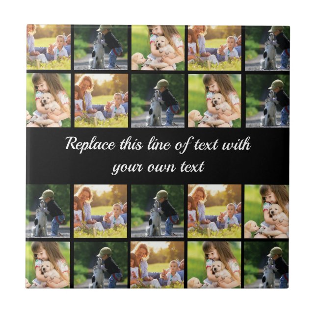 Carreau photocollage et texte (Devant)
