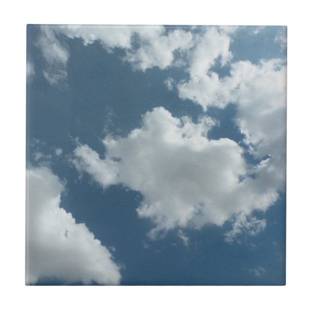 Carreau Photographie abstraite de ciel nuageux (Devant)