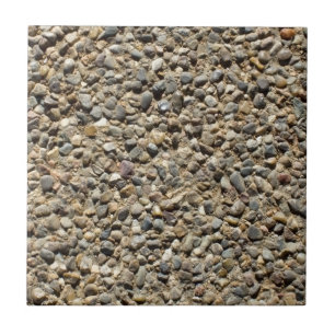 Carreau Photographie réaliste de texture de gravier et de