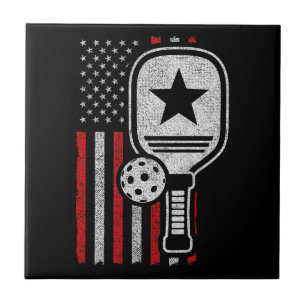 Carreau Pickleball Player - American Flag Pickleball - Pic