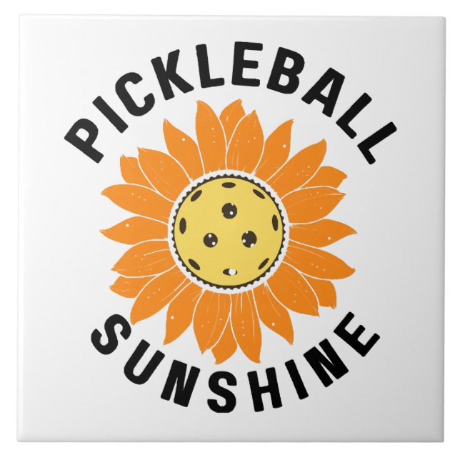 Carreau Pickleball soleil (Devant)