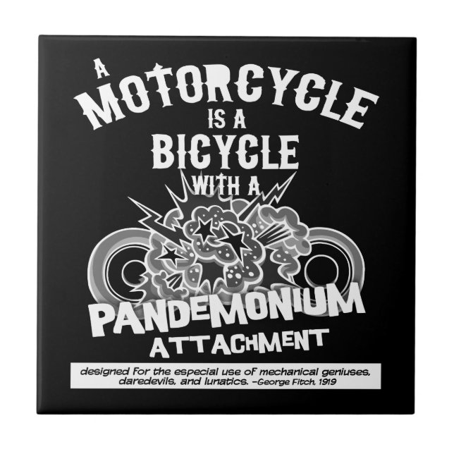 Carreau Pièce jointe Pandemonium -bw (Devant)