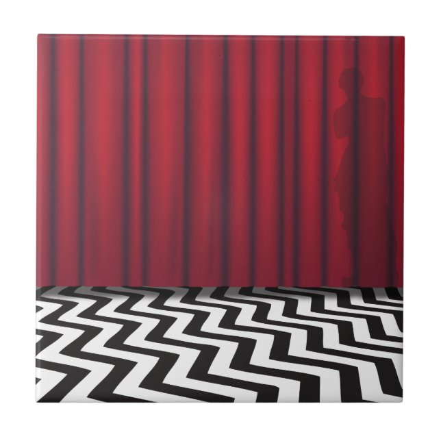 Carreau Pièce noire de rouge de loge (Devant)