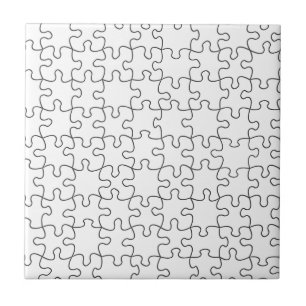 Carreau Pièces de puzzle (Ajouter une couleur ou une image
