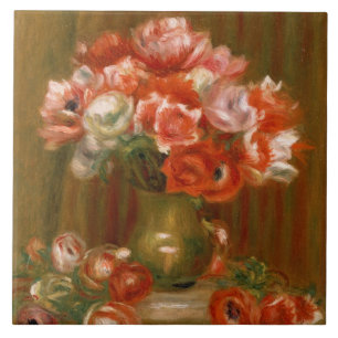 Carreau Pierre anémones de Renoir un