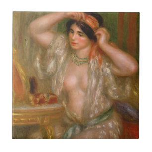 Carreau Pierre Auguste Renoir   Gabrielle au miroir