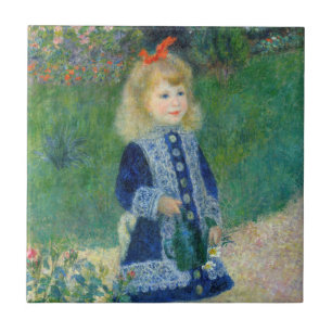 Carreau Pierre-Auguste Renoir - Une fille avec une canne d