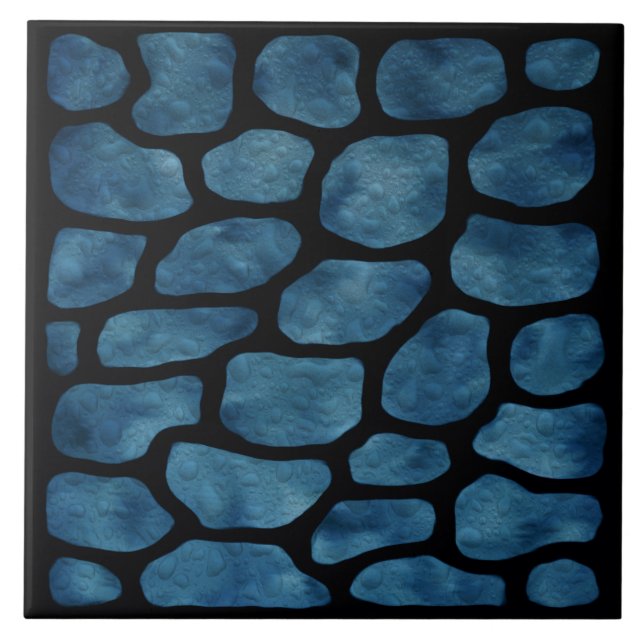 Carreau Pierre Bleue Vitrail Motif Carrelage céramique (Devant)