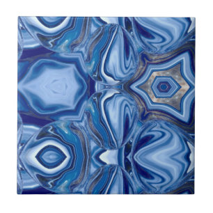 Carreau Pierre d'Agneau de dentelle bleue