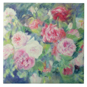 Carreau Pierre roses 2 de Renoir un