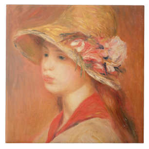 Carreau Pierre une jeune femme de Renoir dans un