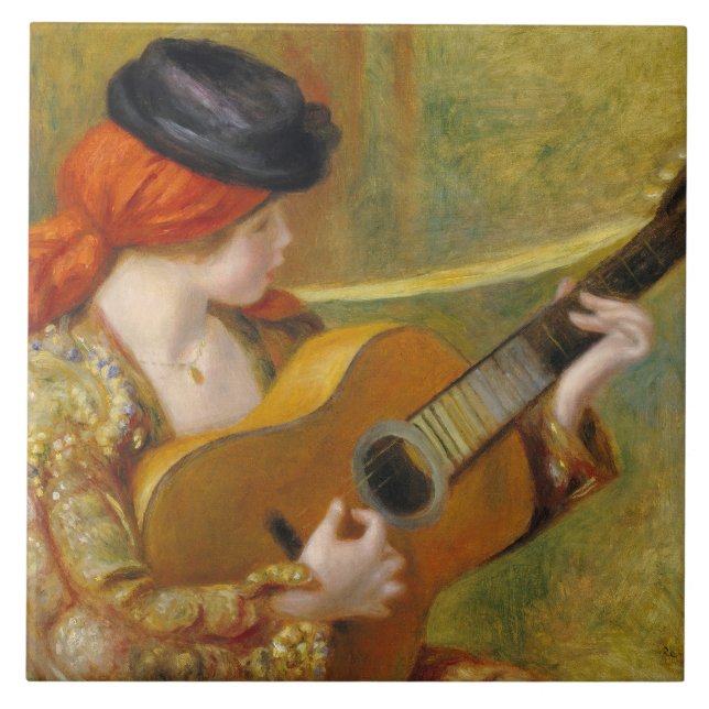 Carreau Pierre une jeune femme espagnole de Renoir | avec (Devant)