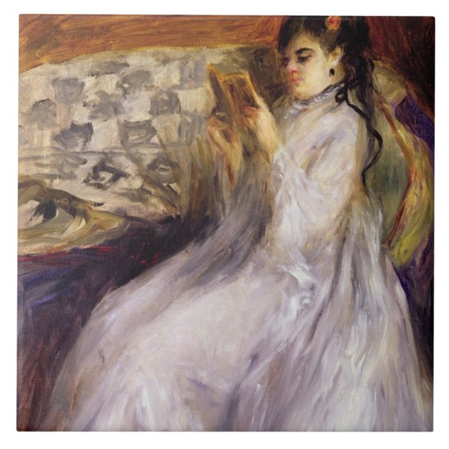 Carreau Pierre une lecture de jeune femme de Renoir | (Devant)