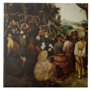 Carreau Pieter Bruegel l'Ancien - Le Sermon de Saint Jean