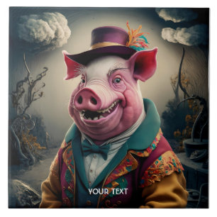 Carreau Pig à chapeau mou Imaginaire