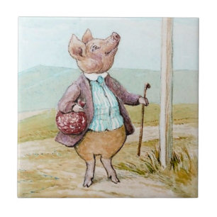 Carreau Pigling Bland sur le marché par Beatrix Potter