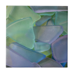 Carreau Pile de verre de plage bleu, Alaska