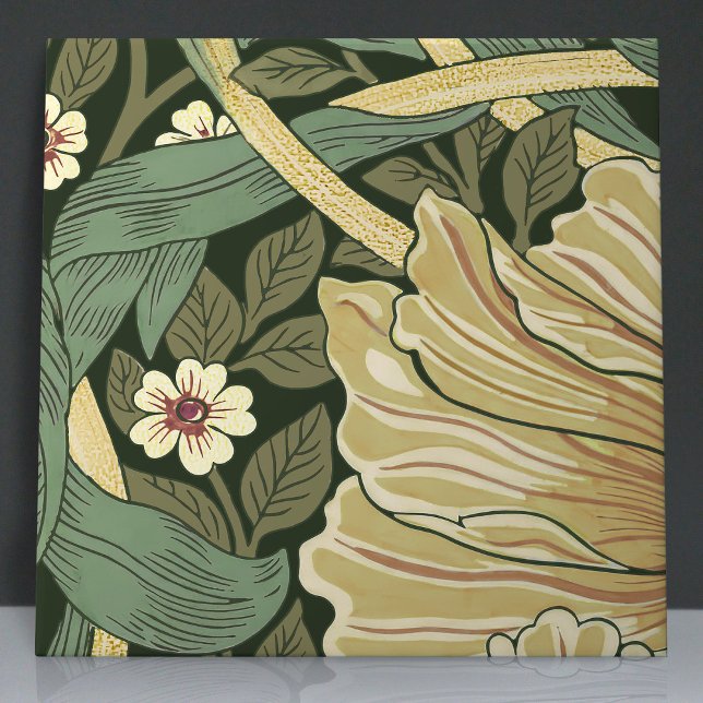 Carreau Pimpernel sans soudure 1 de 12 Faux Gold & Sage Gr (Créateur téléchargé)