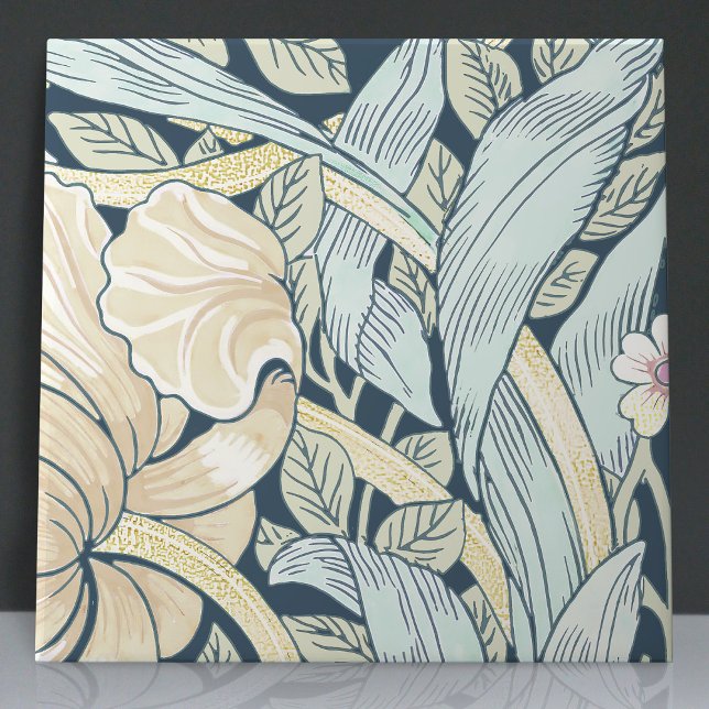 Carreau Pimpernel sans soudure 2 sur 12 Bleu Jaune (Créateur téléchargé)