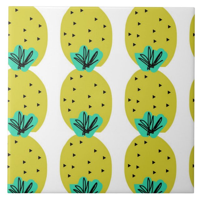 Carreau Pineappy Pop Doodle Art (Devant)