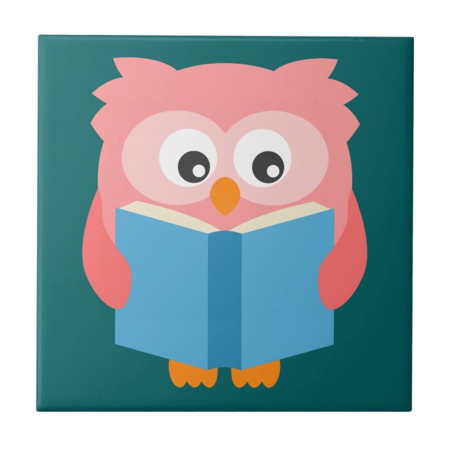 Carreau Pink cute reading (Devant)