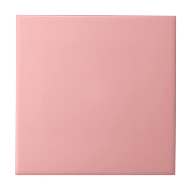 Carreau Pink Pastel Couleur Solide Plaine (Devant)