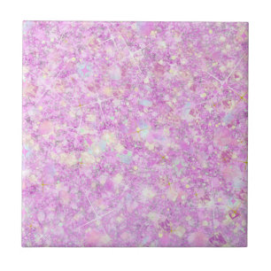 Carreau Pink violet couleur pastel Faux Parties scintillan