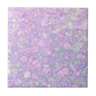 Carreau Pink violet couleur pastel Faux Parties scintillan