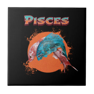 Carreau Pisces Poissons Zodiaque Horoscope Astrologie de l