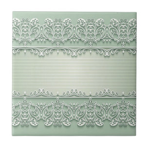 Carreau Pistachio clair Lace Look Carrelage céramique