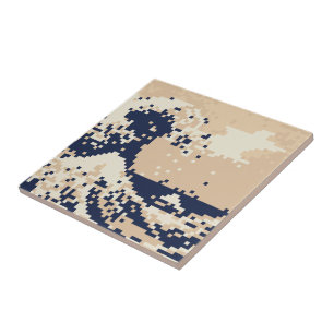 Carreau Pixel Tsunami 8 bits Pixel Art