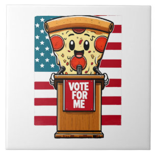 Carreau pizza patriotique vote pour moi