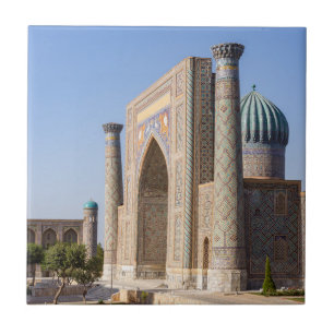 Carreau Place du Registan au coucher du soleil - Samarkand
