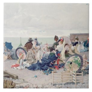 Carreau Plage chez Yport, 1878 (huile sur la toile)