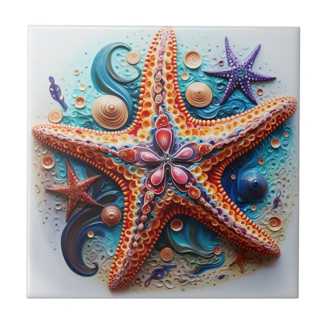 Carreau Plage côtière marine de Starfish (Devant)