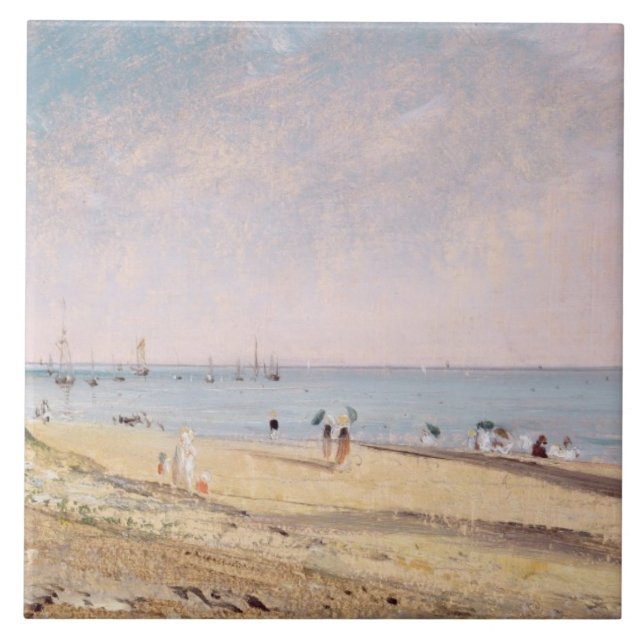 Carreau Plage de John Constable | Brighton (huile sur la (Devant)