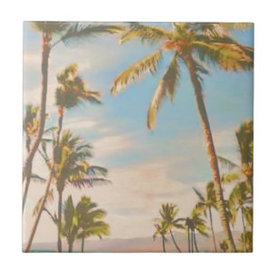 Carreau Plage hawaïenne vintage de PixDezines