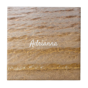 Carreau Plage nautique Ocean Water Waves Nom Cadeau 