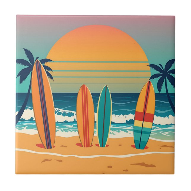 Carreau Plage tropicale (Devant)