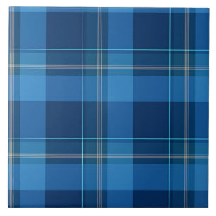 Carreau Plaid bleu tartan