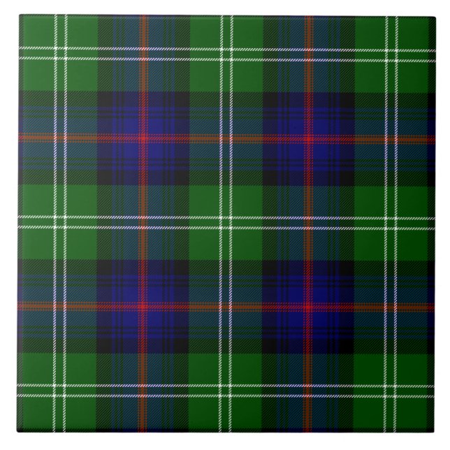 Carreau plaid bleu vert de tartan du sud (Devant)