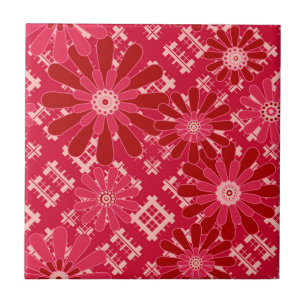 Carreau Plaid, floral, plaid, rouge, rouge, rustique