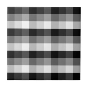 Carreau Plaid noir et blanc