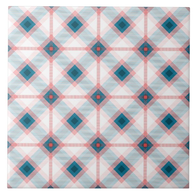 Carreau Plaid rouge et bleu (Devant)