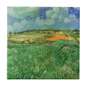 Carreau Plaine près d'Auvers de Vincent van Gogh